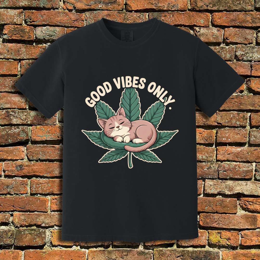 Good Vibes Cat T-Shirt