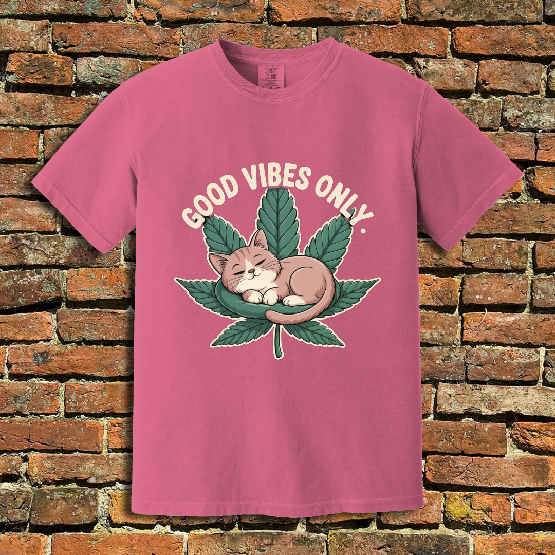 Good Vibes Cat T-Shirt
