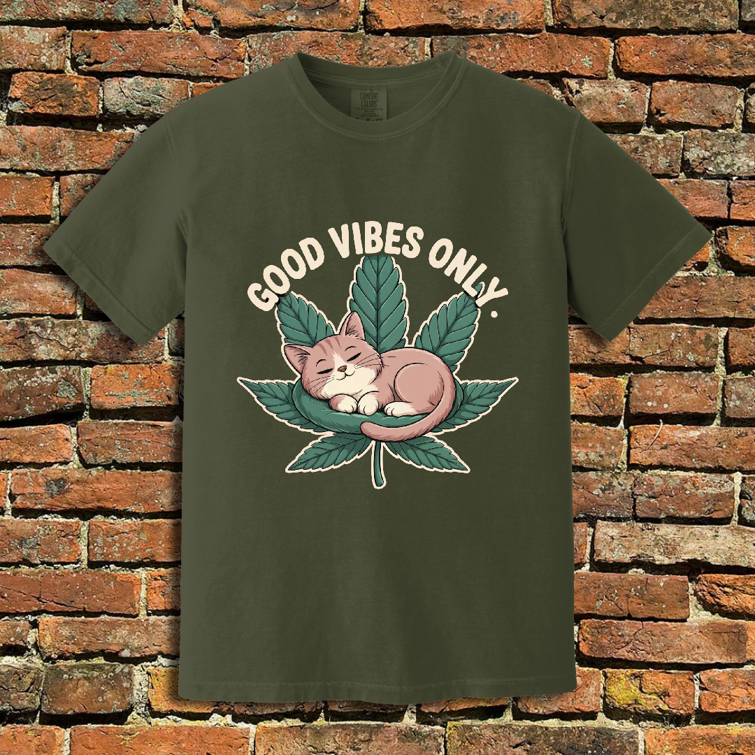 Good Vibes Cat T-Shirt